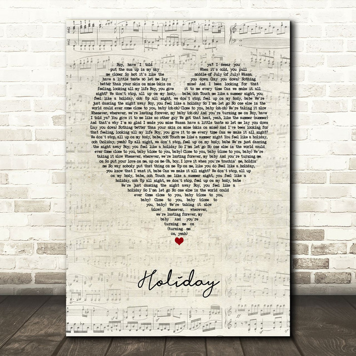 Little Mix Holiday Script Heart Song Lyric Art Print