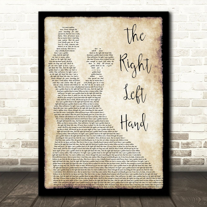 George Jones The Right Left Hand Man Lady Dancing Song Lyric Art Print