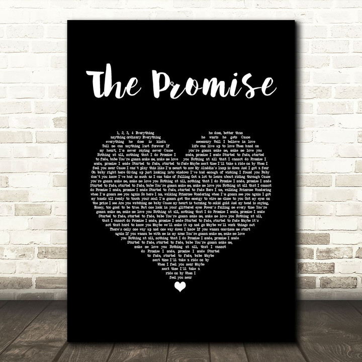 Girls Aloud The Promise Black Heart Song Lyric Art Print