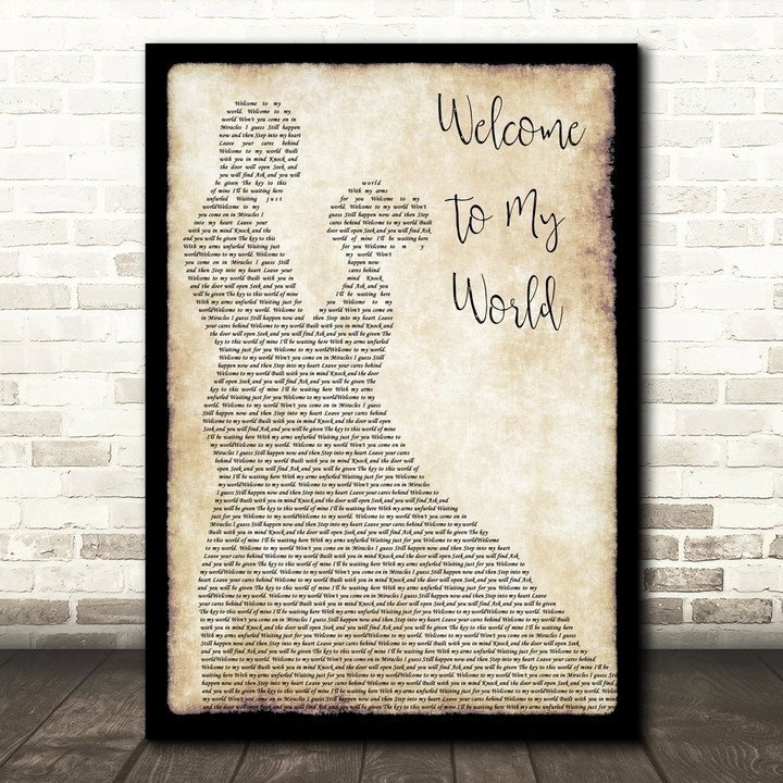 Jim Reeves Welcome To My World Man Lady Dancing Song Lyric Art Print