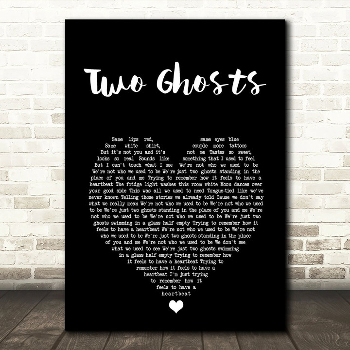 Harry Styles Two Ghosts Black Heart Song Lyric Art Print