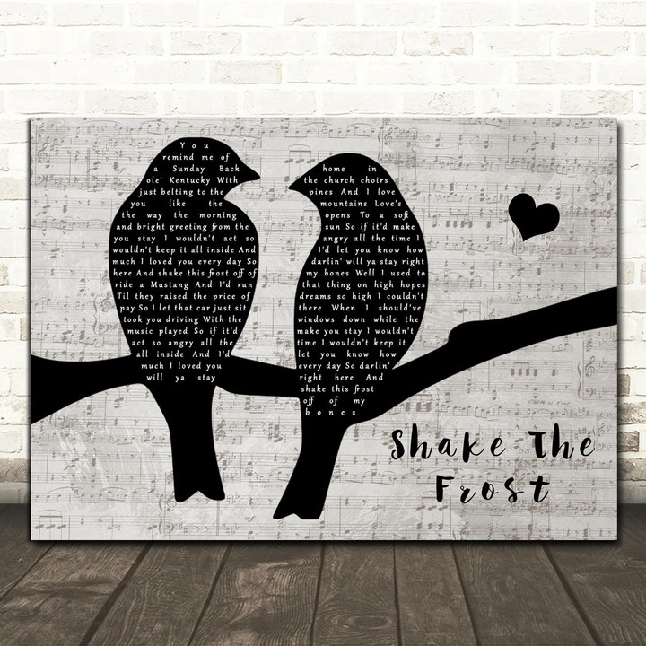Tyler Childers & The Highwall Shake The Frost Lovebirds Music Script Song Lyric Art Print