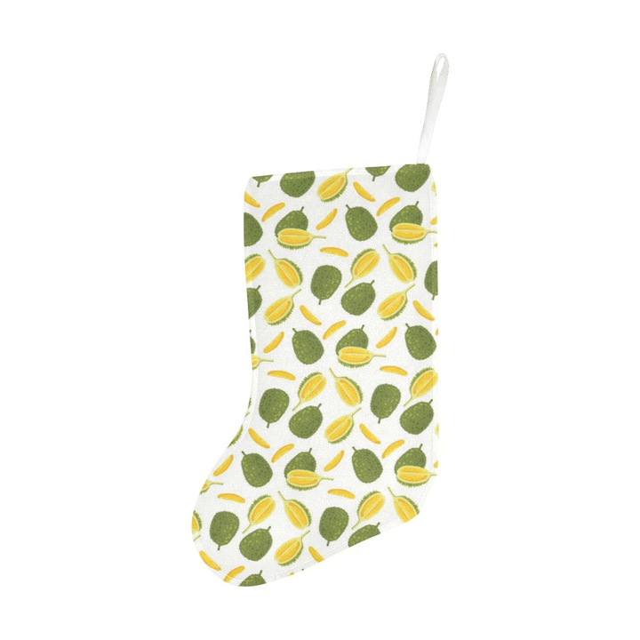 Durian Pattern Background Christmas Stocking Christmas Gift