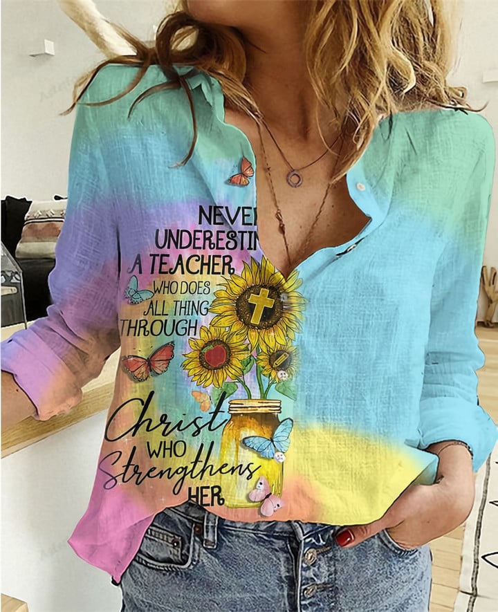 Resger Sunflower Linen Shirts VH-DTD19