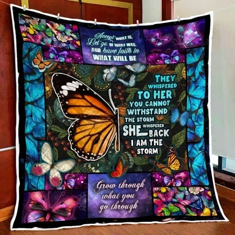 Resger Butterfly Quilt Blanket VH198-PKL