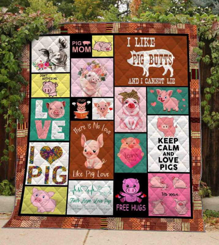 Resger Pig Quilt Blanket – QIL VH101 PKL