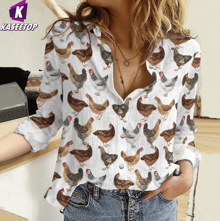 Resger Animals Linen Shirts VH526 PKL