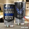 U.S AIRFORCE - Tumbler Cup - CUSTOMIZED NAME