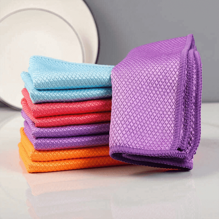 (5PCS)Fish Scale Microfiber Polishing Cleaning Cloth✨Free Shipping