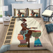 African Black Women Illustration Bedding Set (Duvet Cover & Pillow Cases)