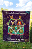 Abyssinian Hippie Van And Hippie Girl Quilt Blanket Great Customized Blanket Gifts For Birthday Christmas Thanksgiving Anniversary