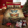Vintage Butterfly Bed Sheets Duvet Cover Bedding Set