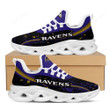 Baltimore Ravens Splash Colors Design Trending Max Soul Shoes