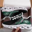 New York Jets Triangle Custom Name Max Soul Shoes