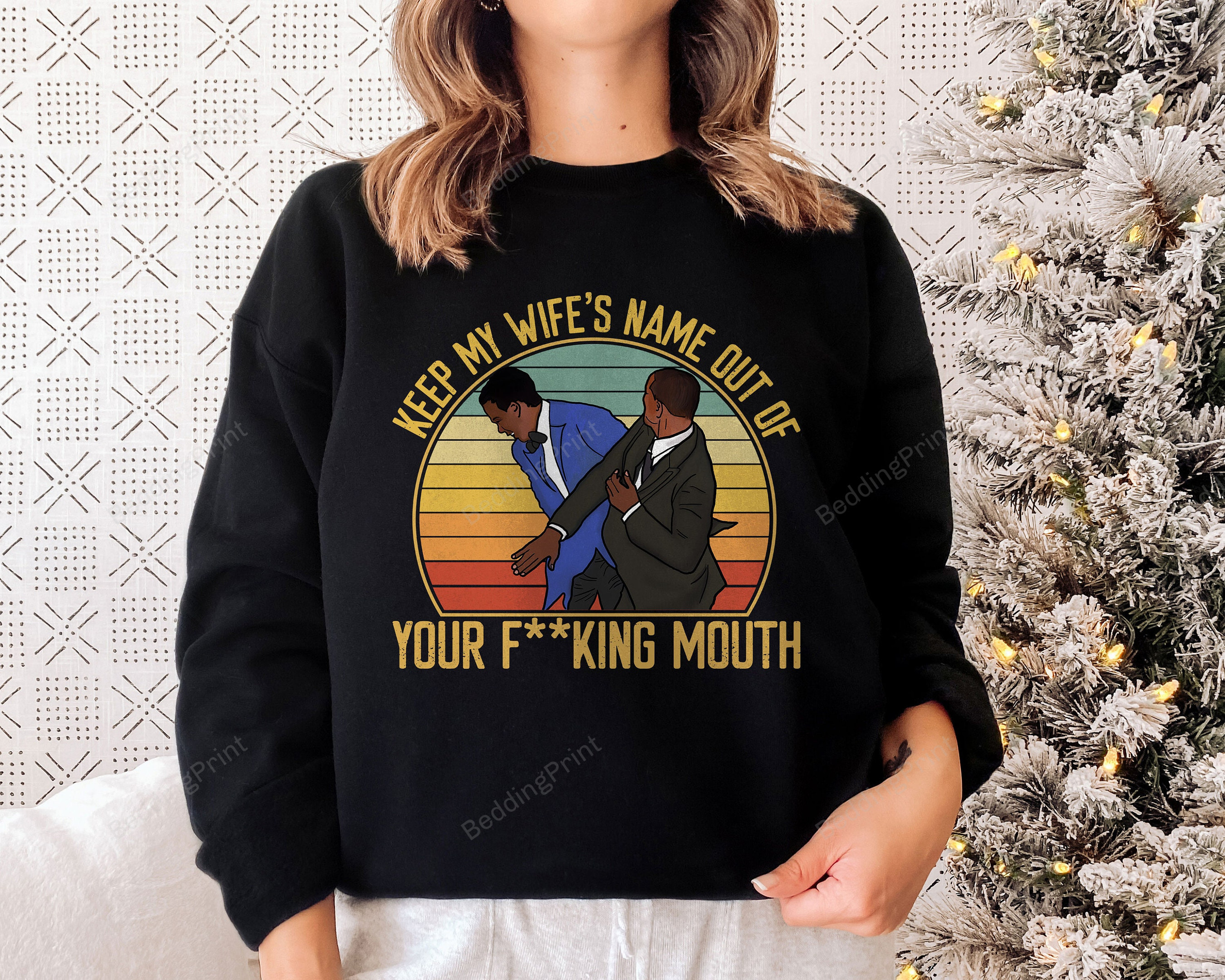 Will Smith Keep My Wifes Name Out Oscars 2022 Meme Shirt