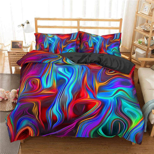 Abstract Hippie Tie Dye Duvet Cover Bedding Set