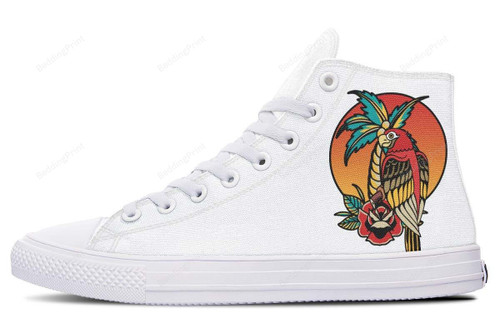 Parrot In The Sun High Top Shoes