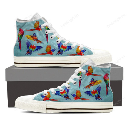 Parrot Pattern High Top Shoes