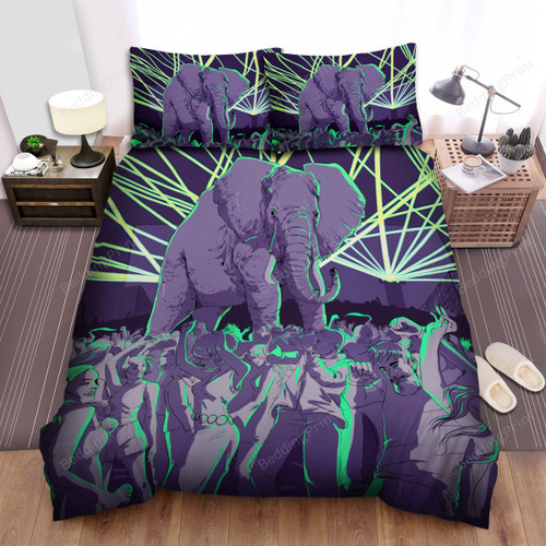 The Creature - Dancing Beside The Elephant Bed Sheets Spread Duvet Cover Bedding Sets