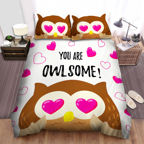 The Wildlife - You Are Owlsome From The Owl Bed Sheets Spread Duvet Cover Bedding Sets