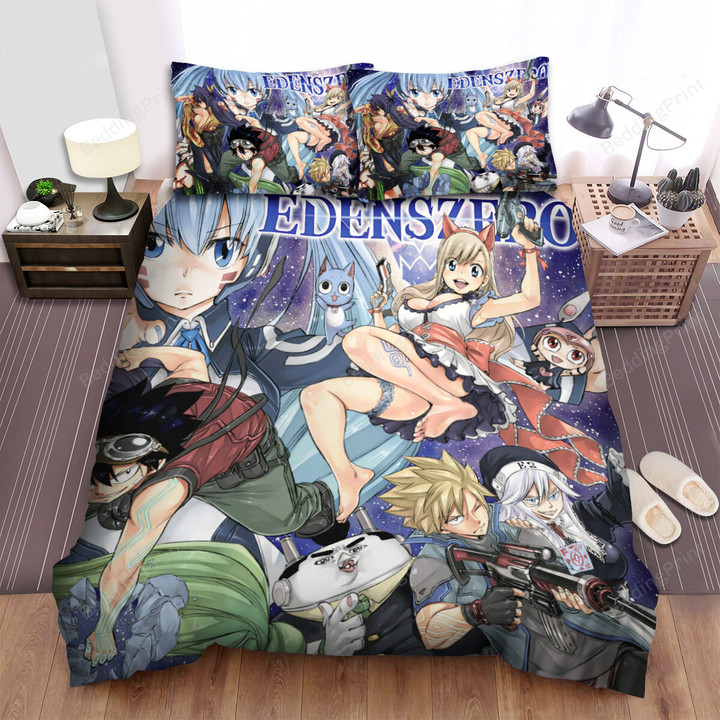 Edens Zero Main Characters Poster Bed Sheets Spread Duvet Cover Bedding Sets