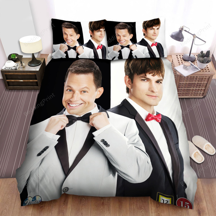 Two And A Half Men (2003–2015) The Final Season Poster Bed Sheets Spread Comforter Duvet Cover Bedding Sets