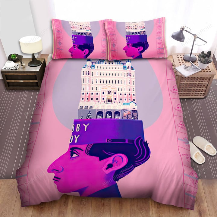 The Grand Budapest Hotel (2014) Movie Illustration 5 Bed Sheets Spread Comforter Duvet Cover Bedding Sets
