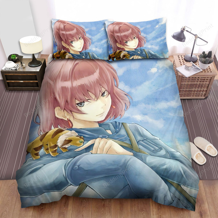 Nausicaä Of The Valley Of The Wind (1984) Fanart Poster Movie Poster Bed Sheets Spread Comforter Duvet Cover Bedding Sets Version 2