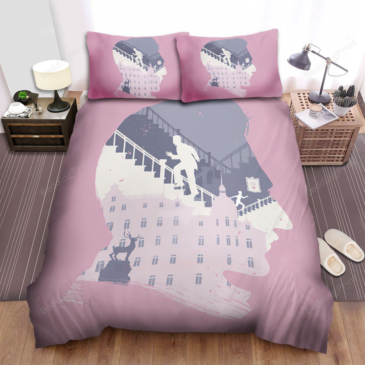 The Grand Budapest Hotel (2014) Movie Illustration 4 Bed Sheets Spread Comforter Duvet Cover Bedding Sets