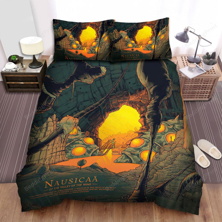 Nausicaä Of The Valley Of The Wind (1984) Sad Night Movie Poster Bed Sheets Spread Comforter Duvet Cover Bedding Sets