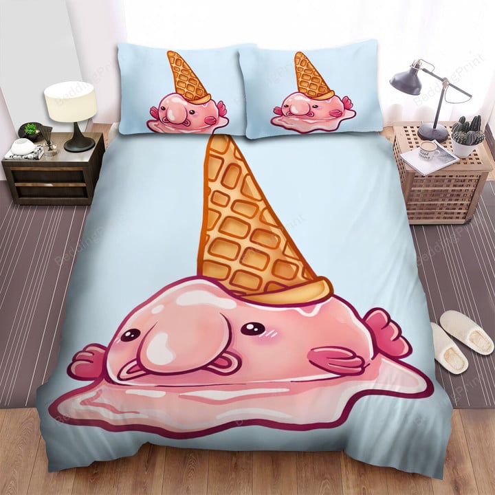 The Wild Animal - The Blobfish Ice Cream Art Bed Sheets Spread Duvet Cover Bedding Sets