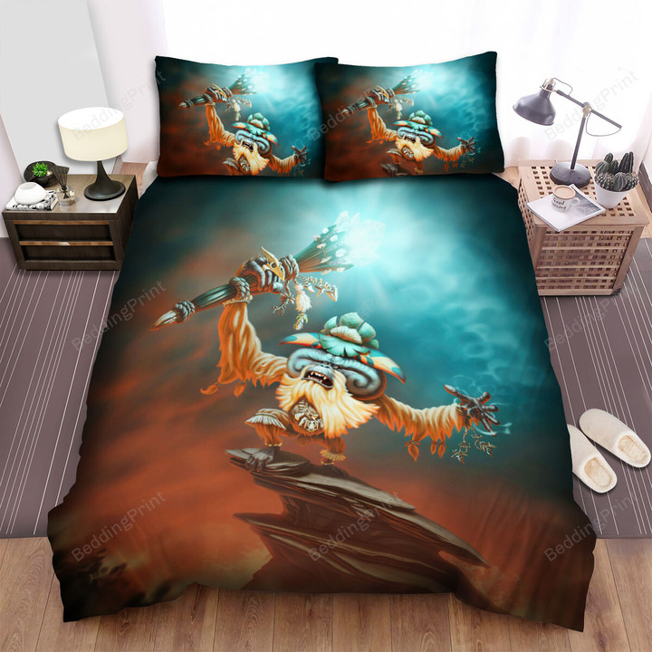 The Wild Animal - The Orangutan Witch Doing The Ritual Bed Sheets Spread Duvet Cover Bedding Sets