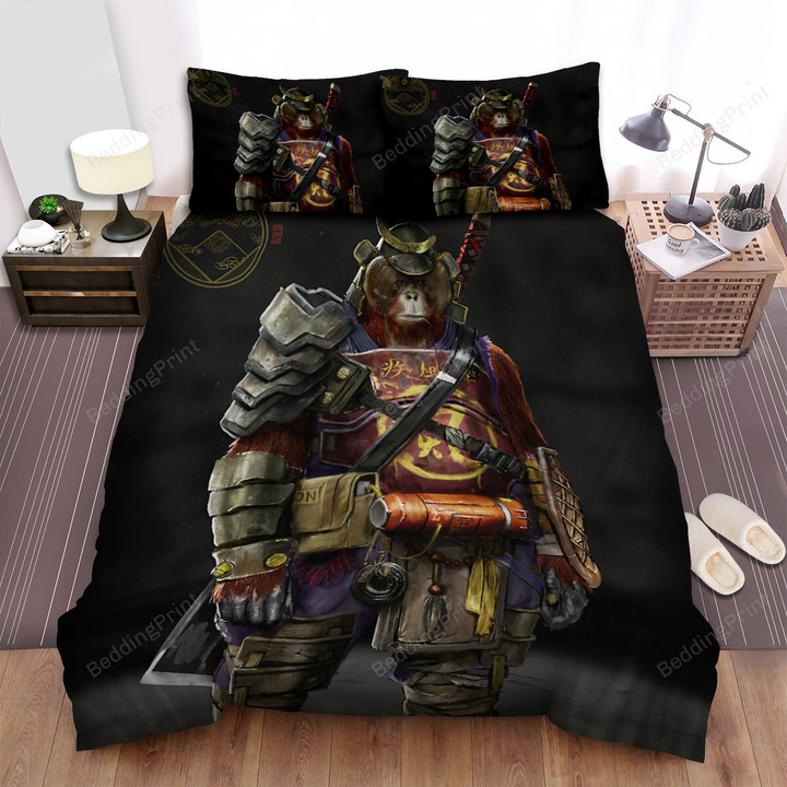 The Wild Animal - The Orangutan Samurai Bed Sheets Spread Duvet Cover Bedding Sets