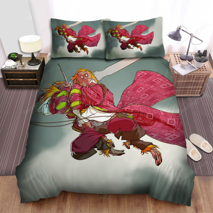 The Wild Animal - The Orangutan Swinging The Sword Bed Sheets Spread Duvet Cover Bedding Sets