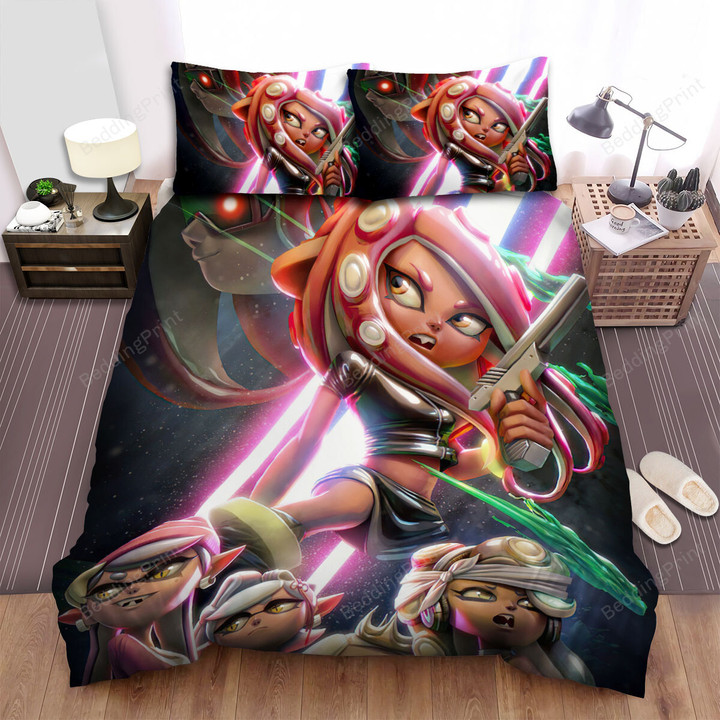 Splatoon - The Video Game Poster Bed Sheets Spread Duvet Cover Bedding Sets