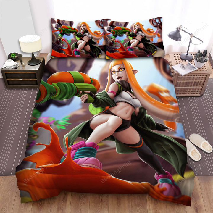 Splatoon - The Agent 3 So Sexy Bed Sheets Spread Duvet Cover Bedding Sets