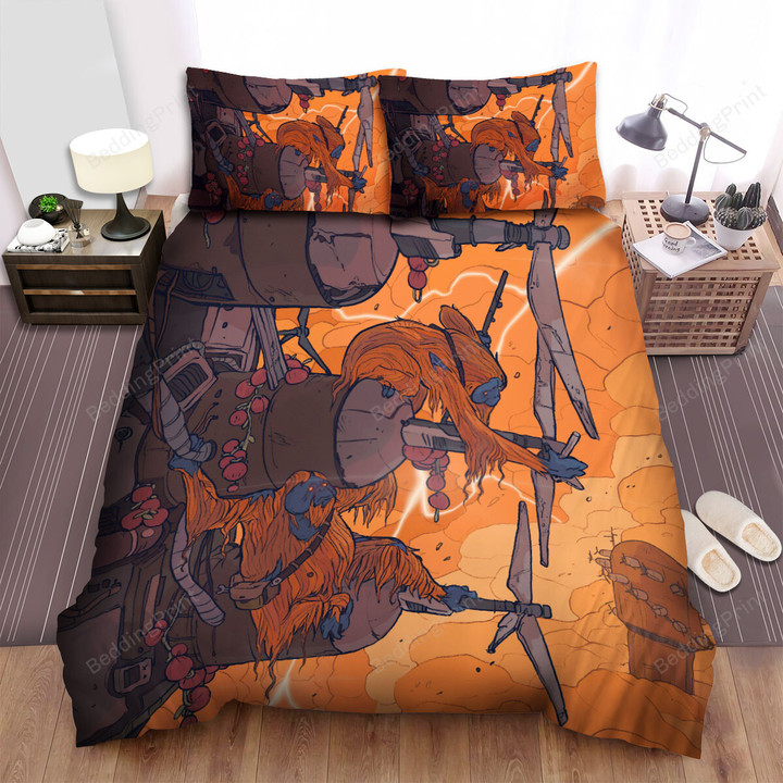 The Wild Animal - The Orangutan On The Plane Bed Sheets Spread Duvet Cover Bedding Sets