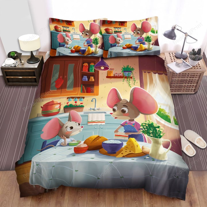 The Wild Creature - The Mouse In The Kitchen Bed Sheets Spread Duvet Cover Bedding Sets