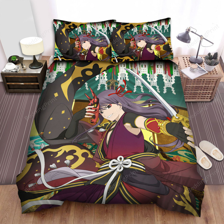 Tales Of Vesperia Yuri Lowell With Oni Mask Bed Sheets Spread Duvet Cover Bedding Sets