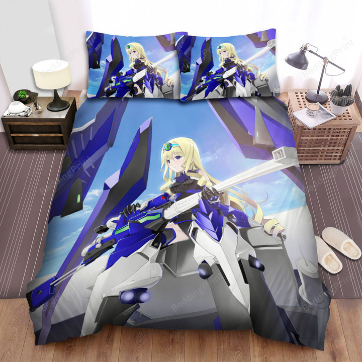 Infinite Stratos Cecilia Alcott The Blue Tears Bed Sheets Spread Duvet Cover Bedding Sets