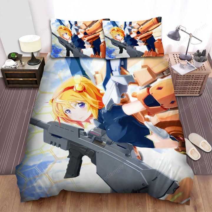 Infinite Stratos Charlotte Dunois In Armor Artwork Bed Sheets Spread Duvet Cover Bedding Sets