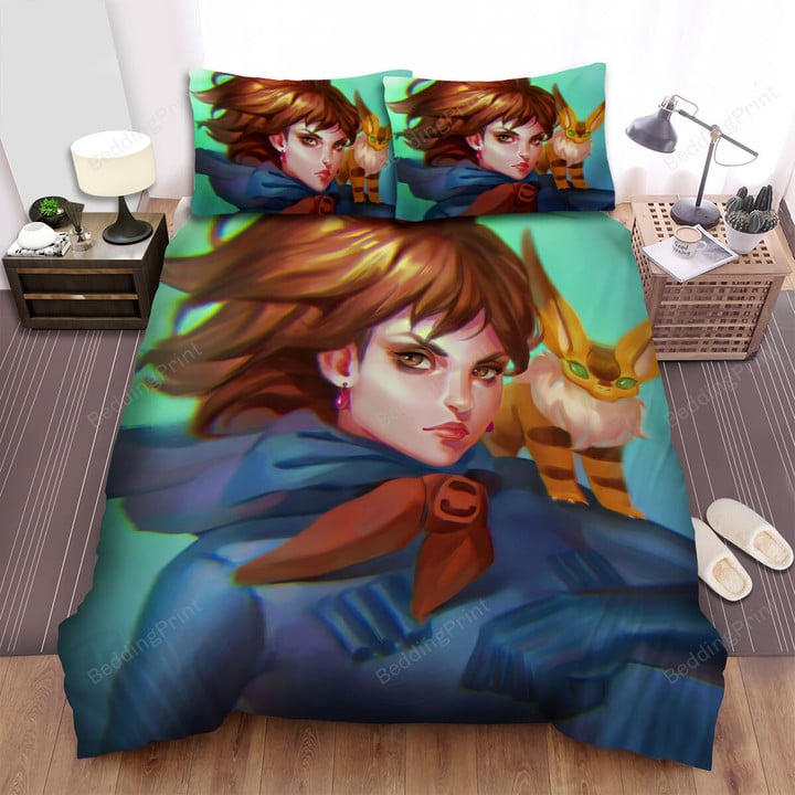 Nausicaä Of The Valley Of The Wind (1984) Brave Girl Movie Poster Bed Sheets Spread Comforter Duvet Cover Bedding Sets