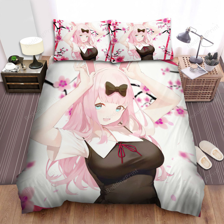 Kaguya-Sama: Love Is War Anime Girl 2 Bed Sheets Spread Comforter Duvet Cover Bedding Sets