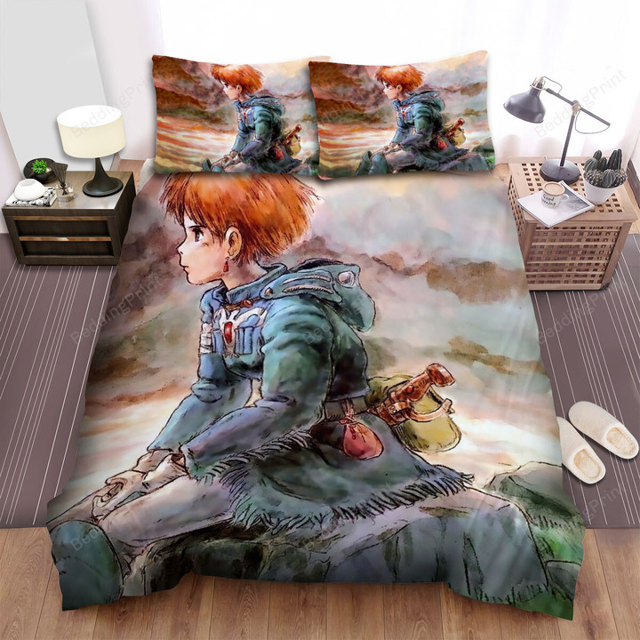 Nausicaä Of The Valley Of The Wind (1984) Poster Movie Poster Bed Sheets Spread Comforter Duvet Cover Bedding Sets Version 4