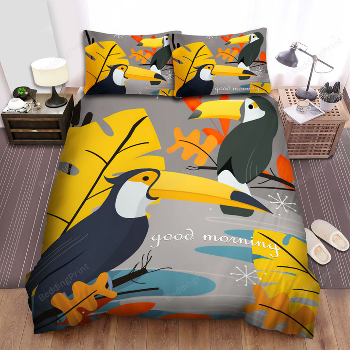 The Wildlife - Good Morning From The Toucan Bed Sheets Spread Duvet Cover Bedding Sets