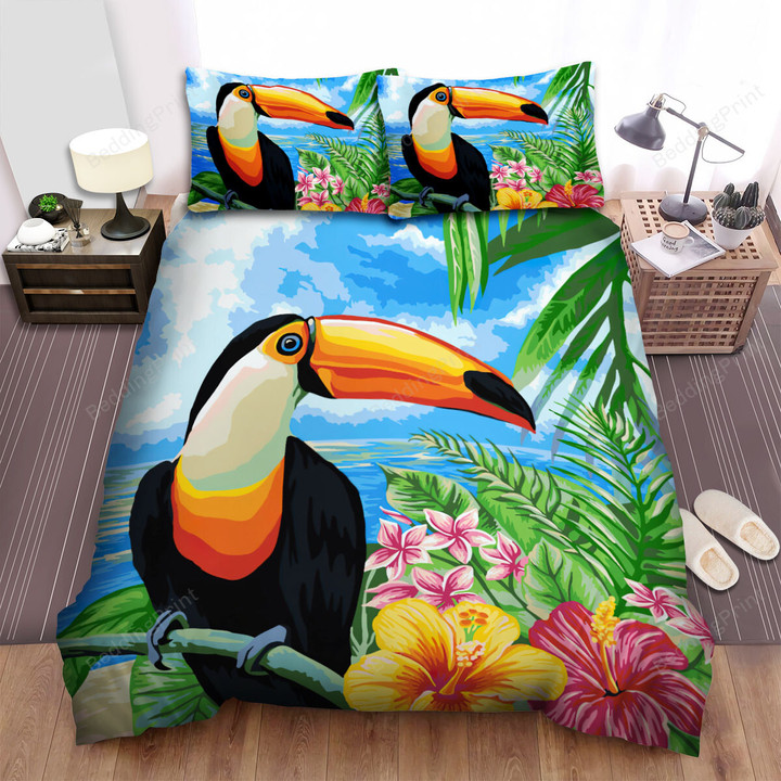 The Wildlife - The Toucan On A Branch Bed Sheets Spread Duvet Cover Bedding Sets