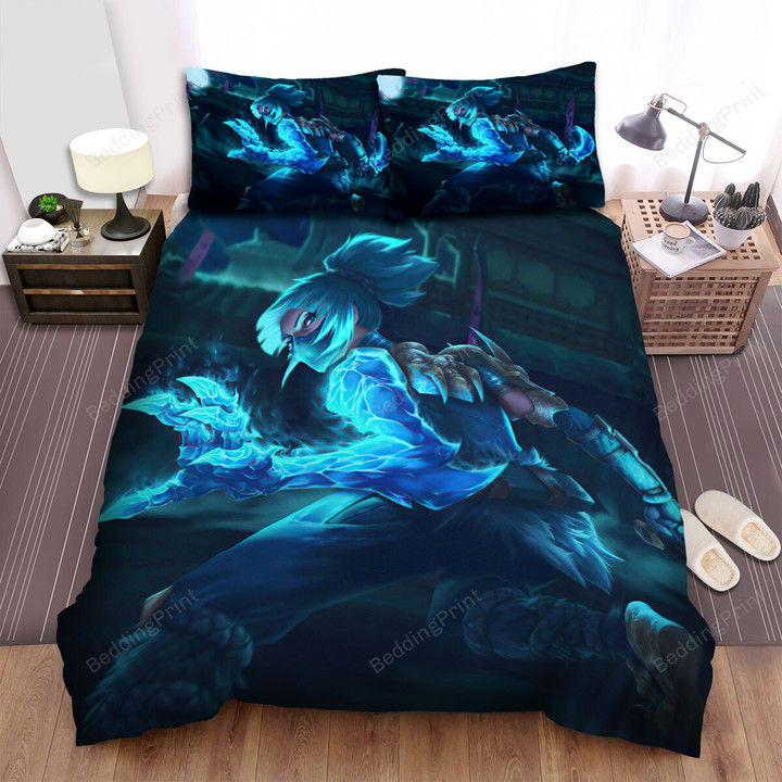 The Frozen Ninja Splash Art Bed Sheets Spread Duvet Cover Bedding Sets