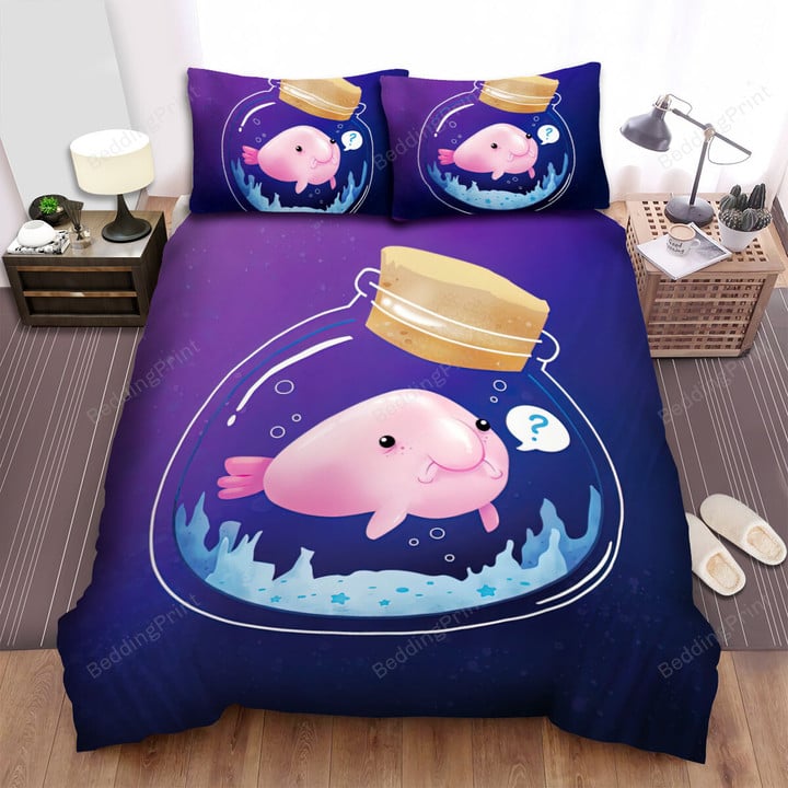 The Wild Animal - The Blobfish In The Jar Bed Sheets Spread Duvet Cover Bedding Sets