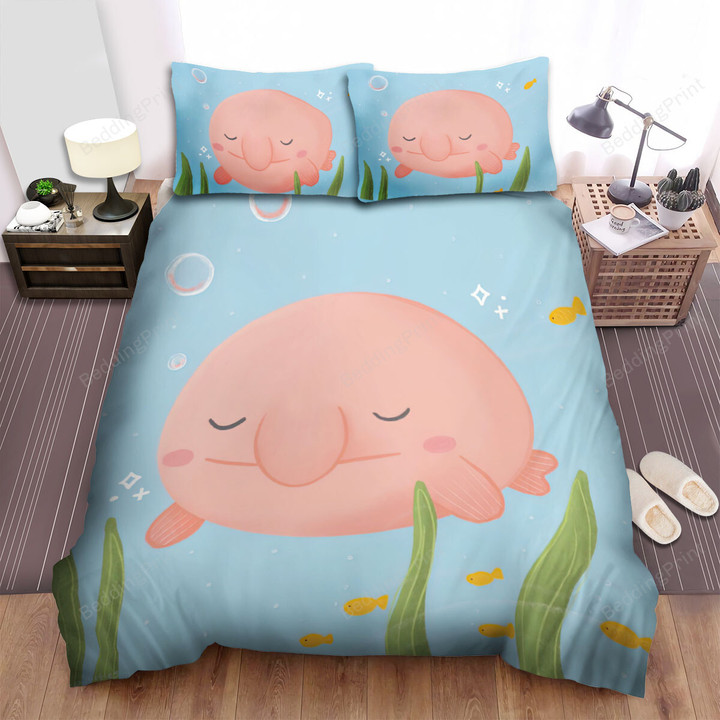 The Wild Animal -The Blobfish Sleeping In The Ocean Bed Sheets Spread Duvet Cover Bedding Sets
