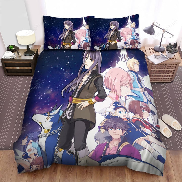 Tales Of Vesperia Yuri Lowell & Friends Bed Sheets Spread Duvet Cover Bedding Sets
